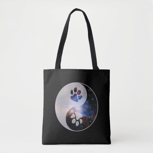 Cosmic Yin Yang Paw Tasche (Vorderseite)