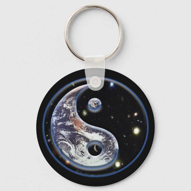 Cosmic Yin Yang Schlüsselanhänger (Vorderseite)