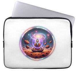 Cosmic Yogi on Mars Meditation Art Laptopschutzhülle