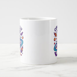 Cosmically Spooky Design Space Skeleton Halloween Jumbo-Tasse