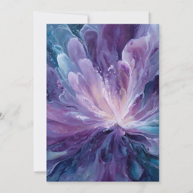 CosmicFlower Dankeskarte (Vorderseite)