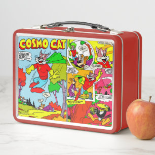 Cosmo Cat Comic in den 50er Jahren  Metall Brotdose