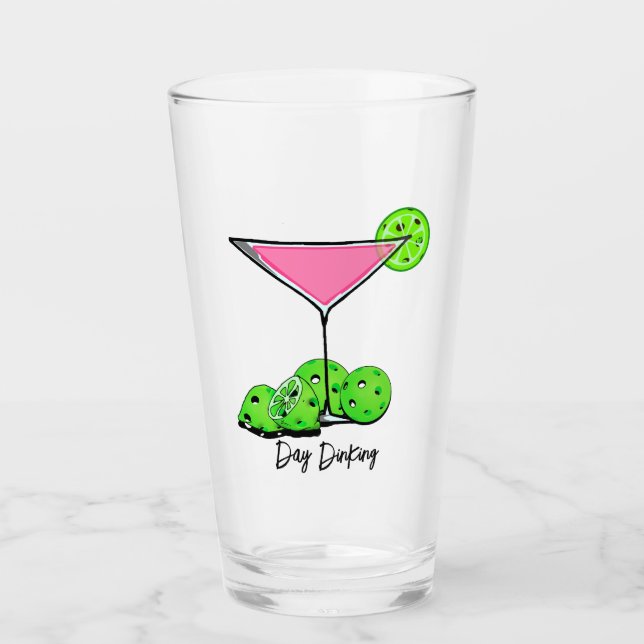 Cosmo Cocktail am Tag, Pickleball Limes Glas (Vorderseite)