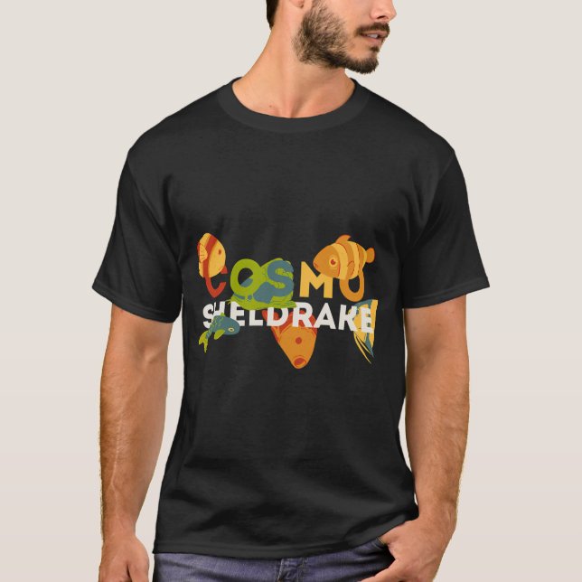 Cosmo Sheldrake und Fisch T-Shirt (Vorderseite)