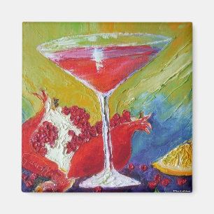 Cosmo u. roter Granatapfel-Magnet Magnet