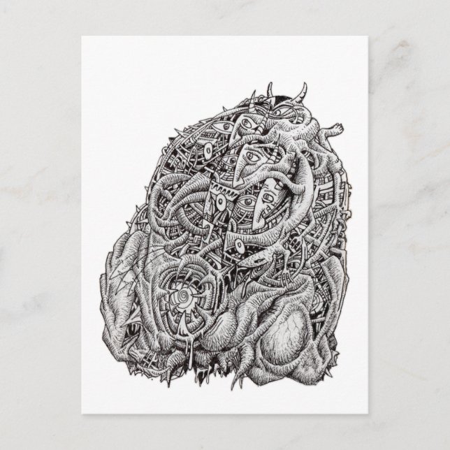 Cosmographic Head von Brian Benson Postcard Postkarte (Vorderseite)
