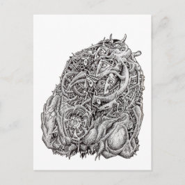 Cosmographic Head von Brian Benson Postcard Postkarte