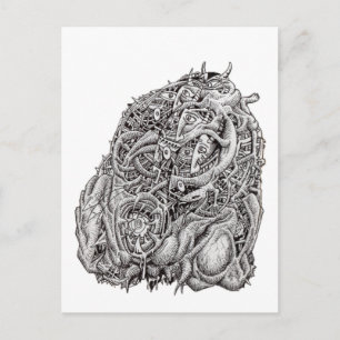 Cosmographic Head von Brian Benson Postkarte