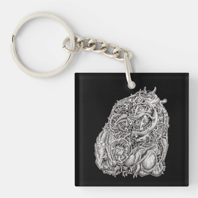 Cosmographic Head von Brian Benson Schlüsselanhänger (Vorderseite)