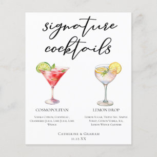 Cosmopolitan Lemon Drop Signature Cocktails Menü