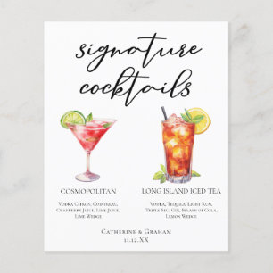 Cosmopolitan Long Island Signature Cocktails Menü