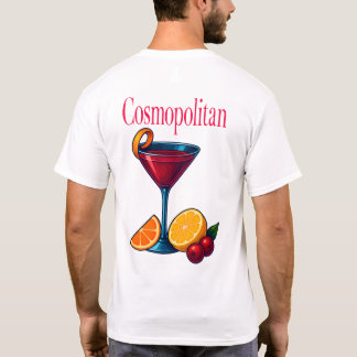Cosmopolitan T-shirt - Chic pink martini cocktail