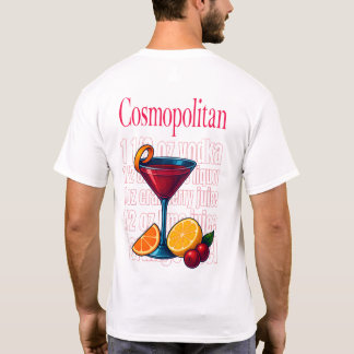 Cosmopolitan T-shirt - Chic pink martini cocktail