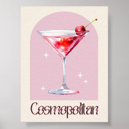 Cosmopolitische Kunstdrucke | Bar Deco Cocktail Po Poster