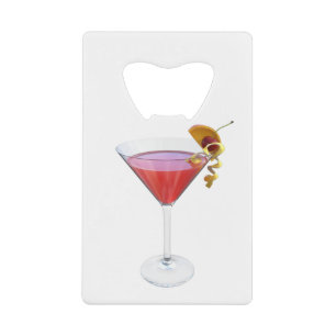 Cosmopolitischer Cocktail Geldbeutel Flaschenöffner