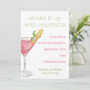 Cosmopolitischer Cocktail Party Einladung
