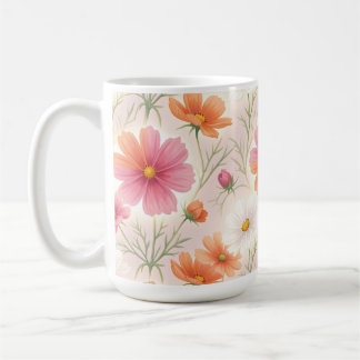 Cosmos Blossoms Pastel Harmony Kaffeetasse