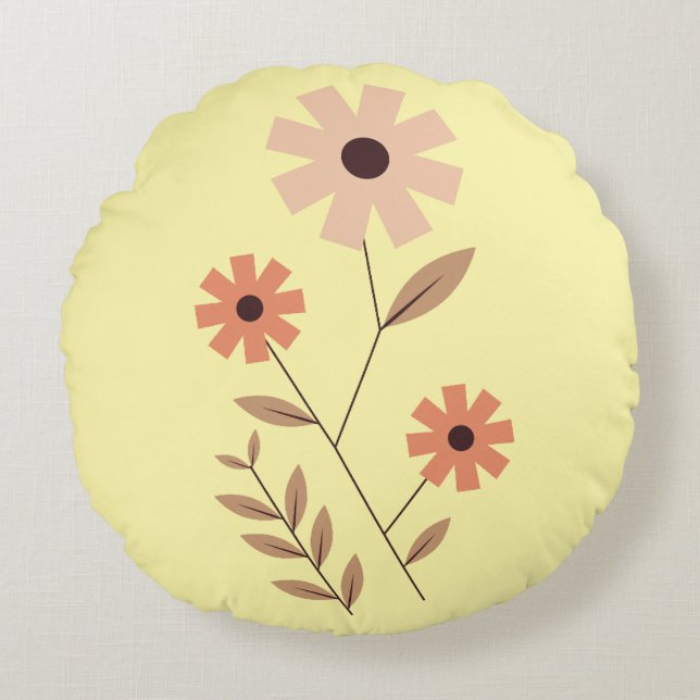 Cosmos Blume Kissen (Vorderseite)