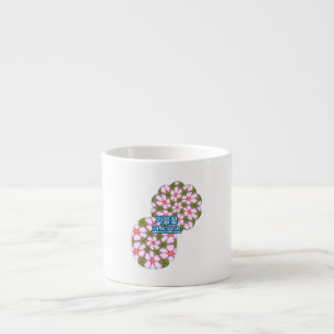 Cosmos-Blume-Muster Espressotasse