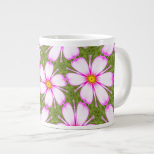 Cosmos-Blume-Muster Jumbo-Tasse