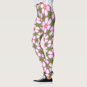 Cosmos-Blume-Muster Leggings