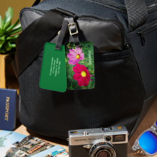 Cosmos Blume Trio Personalisiert Gepäckanhänger