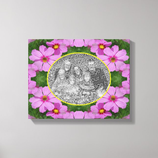 Cosmos Daisy Blume kreieren Ihr eigenes Foto Leinwanddruck (Vorderseite)
