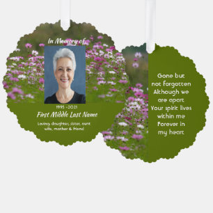 Cosmos-Gartenblumen-Andenken Ornament Karte