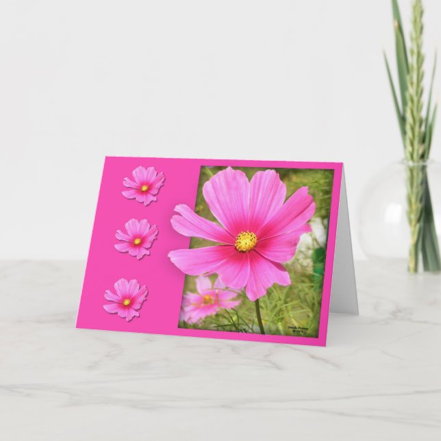 Cosmos Geburtstagskarte Karte (Vorderseite)