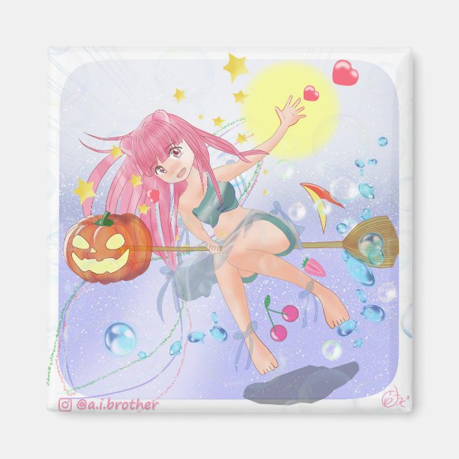Cosmos Halloween Magnet (Vorne)