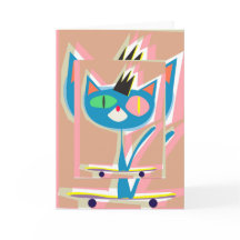 COSMOS — Kronkatze auf Skateboard