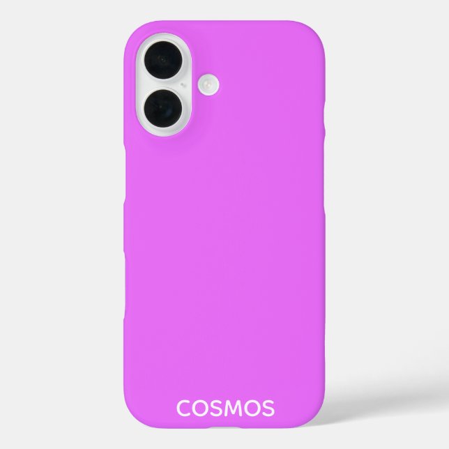 Cosmos lila Farbname iPhone 16 Hülle (Rückseite)