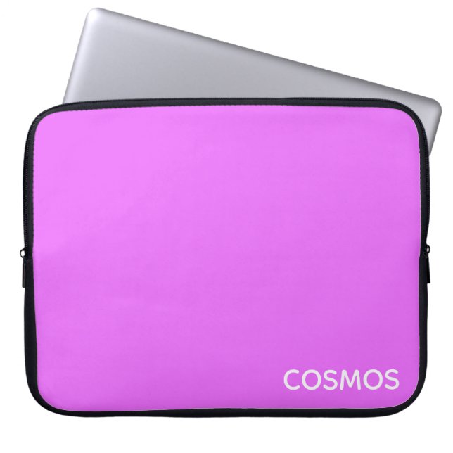 Cosmos lila Farbname Laptopschutzhülle (Vorderseite)