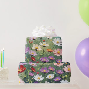 Cosmos Meadow Abstrakt Geschenkpapier