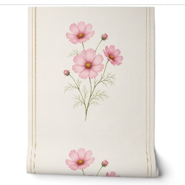 Cosmos Oktober-Geburtsblumen-Wallpaper-Druck Tapete