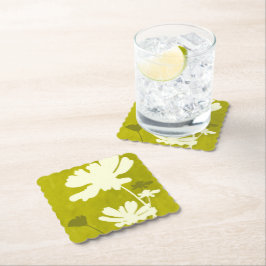 Cosmos Silhouette Lime Green Summer Zuhause Untersetzer