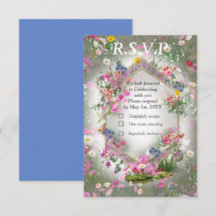 Cosmos Wilderness Wild-Blume RSVP Karte