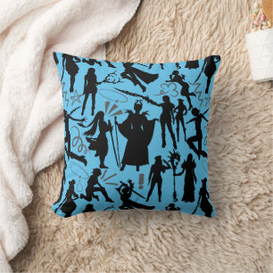 Cosplay Anime action pattern.w L Blue BG Kissen