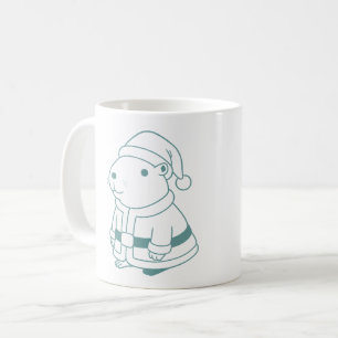 Cosplay-Weihnachtsmann Capybara Kaffeetasse