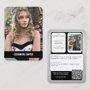 Cosplay-Zeichen für benutzerdefinierte Handelskart Visitenkarte