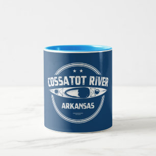 Cossatot River Arkansas Kayaking Zweifarbige Tasse
