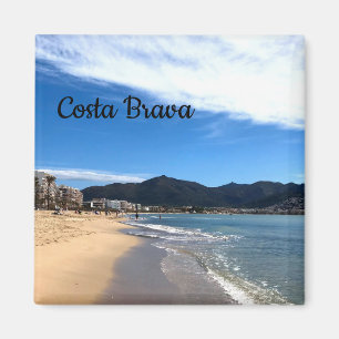 Costa Brava, Spanien - Beach Foto Magnet