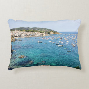 Costa Brava Spanien Landschaftliches Blue Ocean Tr Dekokissen