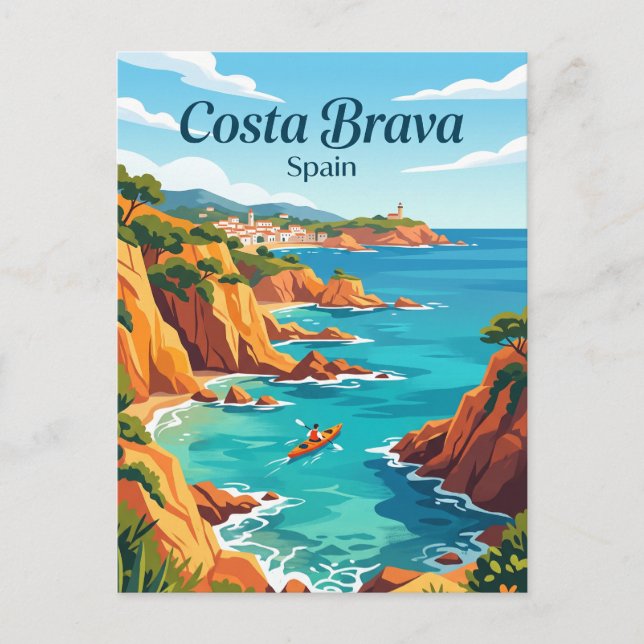 Costa Brava Spanien Postkarte (Vorderseite)