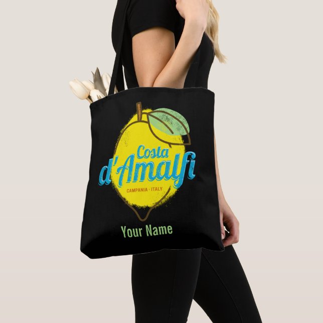 Costa d'Amalfi Lemon Italien Vintag Amalfi Küste Tasche (Von Nahem)