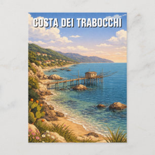 Costa dei Trabocchi Italien Reise Postkarte