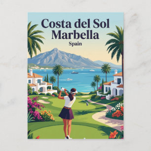 Costa del Sol Marbella Spanien Postkarte