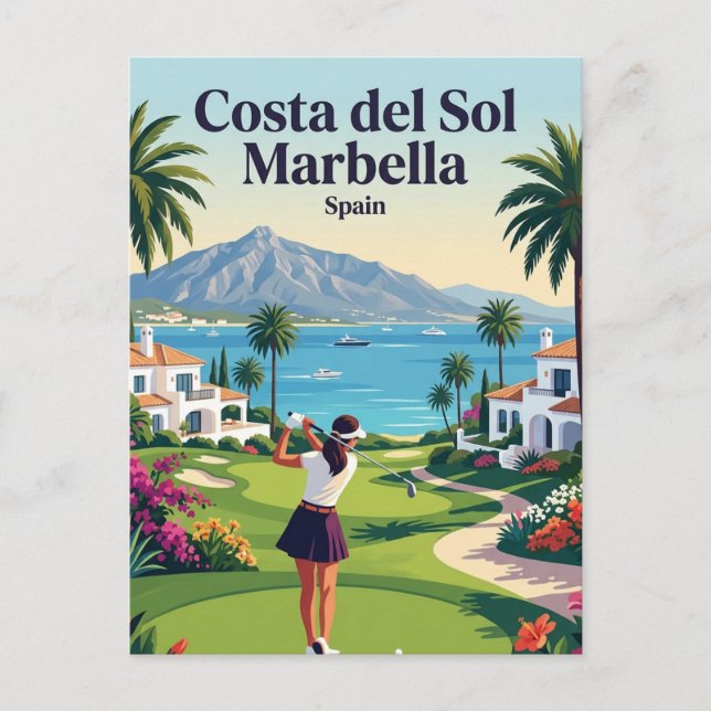 Costa del Sol Marbella Spanien Postkarte (Vorderseite)
