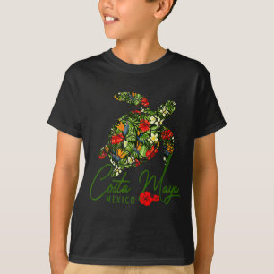 Costa Maya Mexiko Meeresschildkröte Tropischer Hib T-Shirt