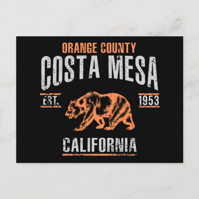 Costa Mesa Postkarte (Vorderseite)